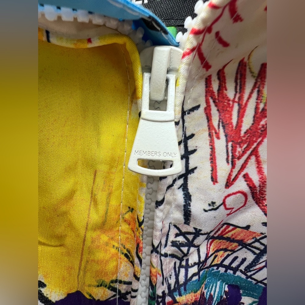 Members Only Jacket,Jean-Michel Basquiat, Medium, Full‎ Zip - Picture 8 of 8